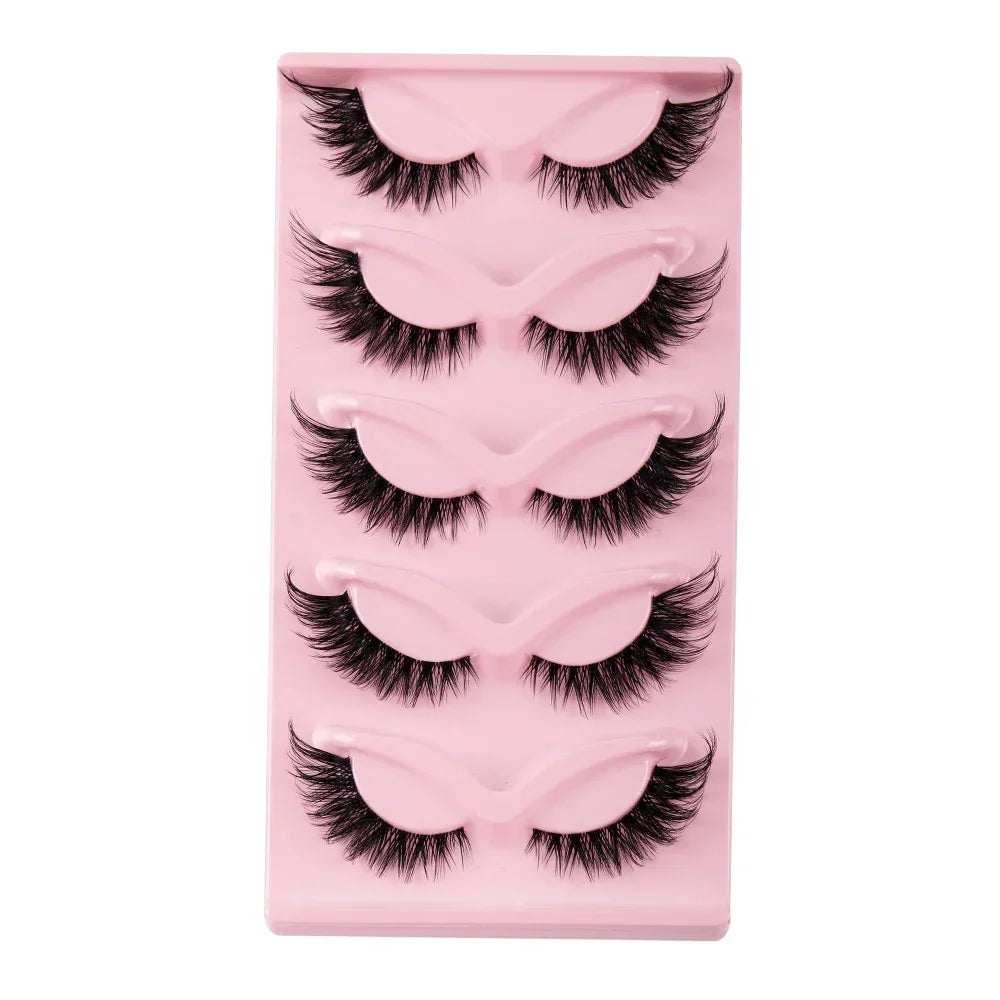 Cat-Eye Winged Lashes 3Boxes(15Pairs)