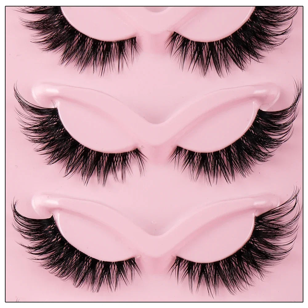 Cat-Eye Winged Lashes 3Boxes(15Pairs)
